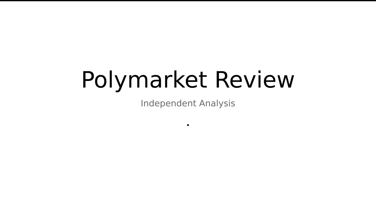 Screenshot 1 of Polymarket Review: Fees, Safety