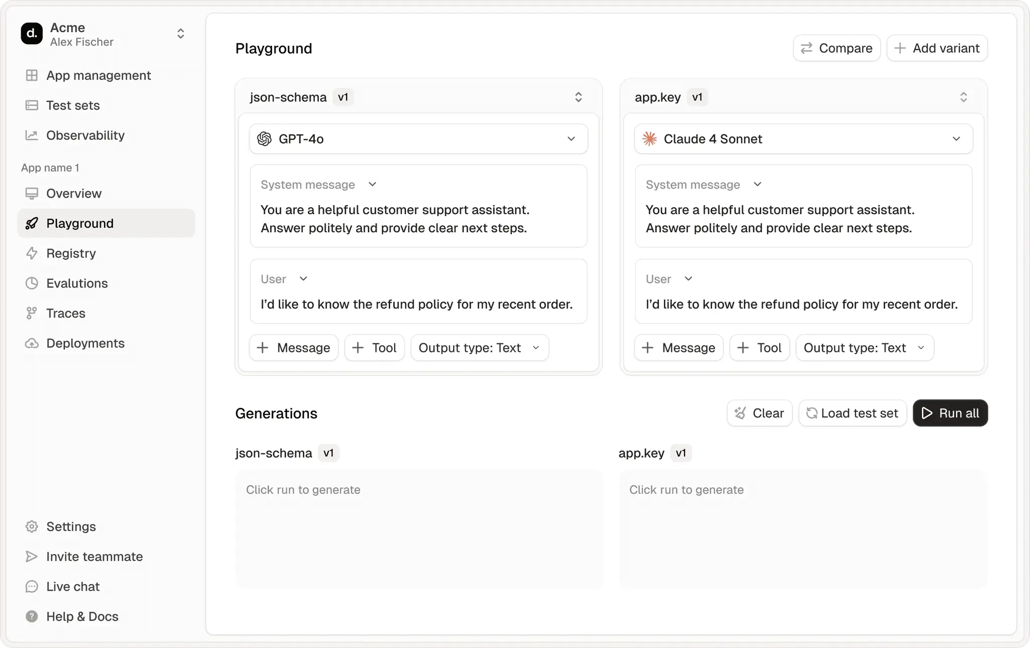 Screenshot 1 of Agenta