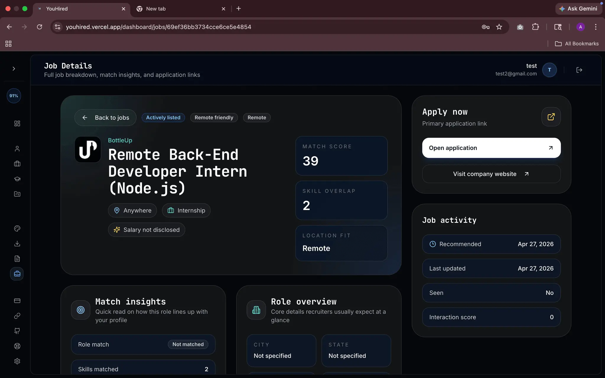 Screenshot 1 of YouHired