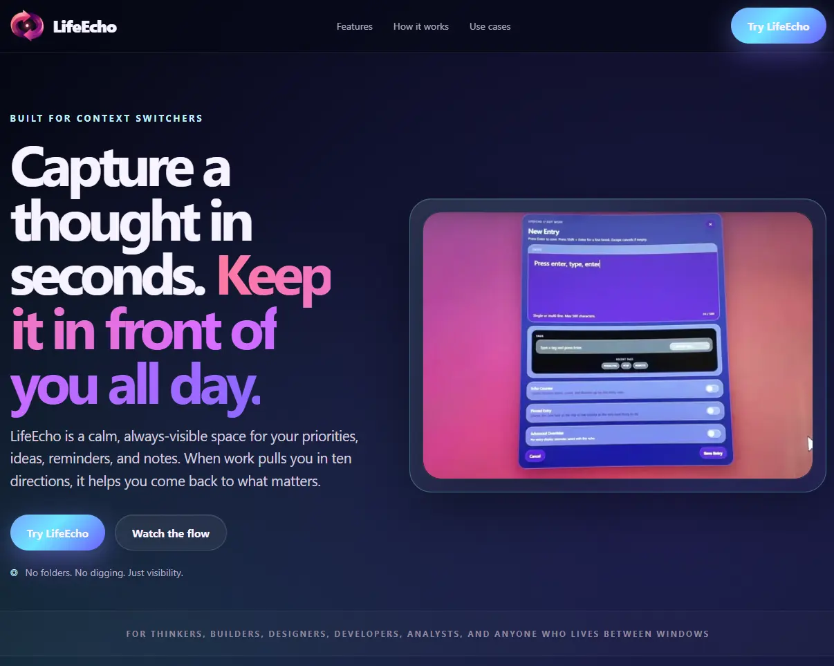 Screenshot 2 of LifeEcho
