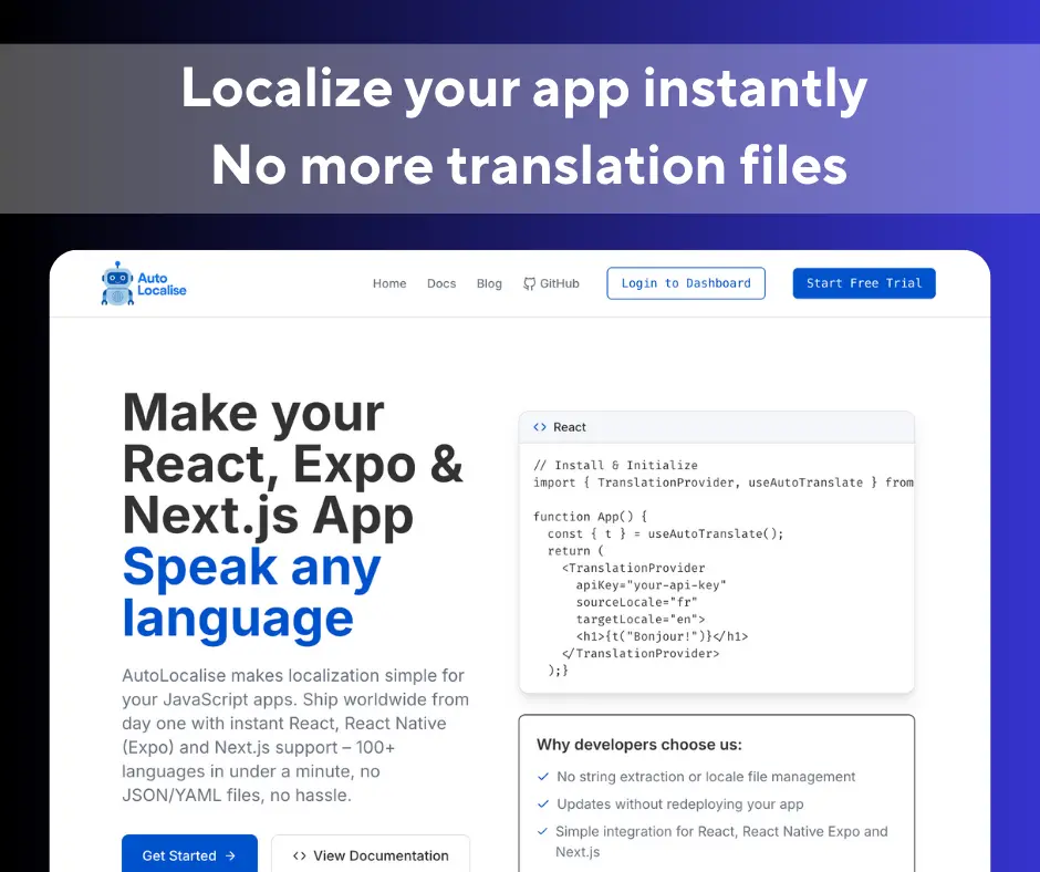Screenshot 1 of AutoLocalise