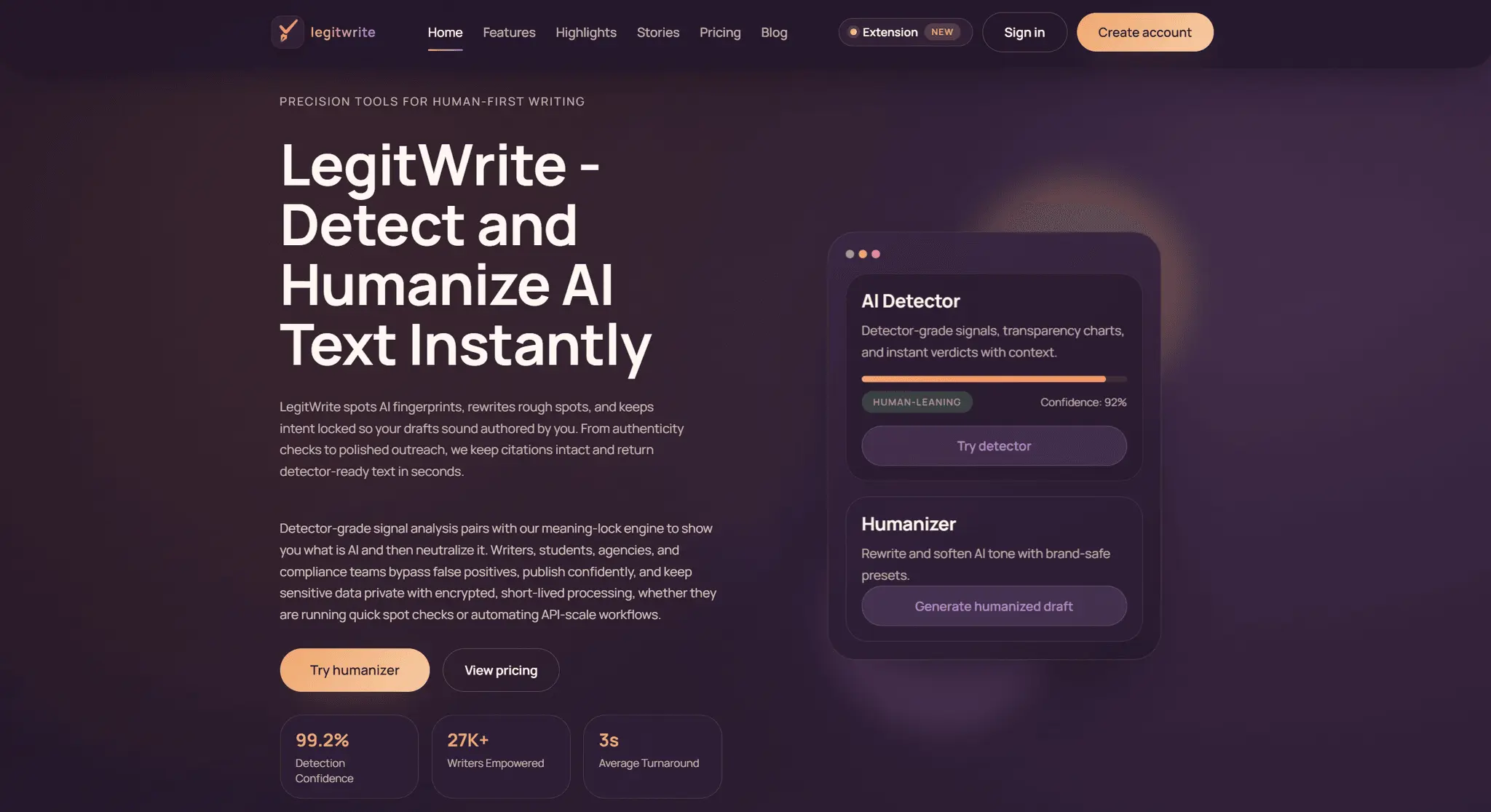 Screenshot 2 of LegitWrite- Detect & Humanize AI Content