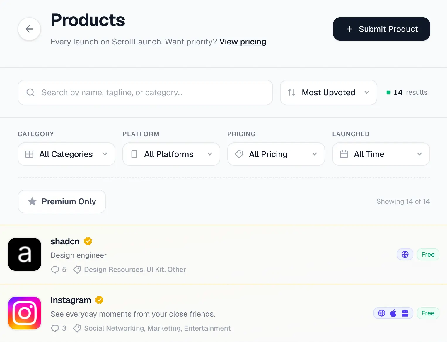 Screenshot 5 of ScrollLaunch
