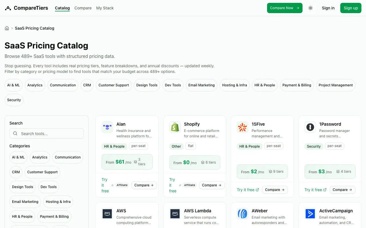 Screenshot 3 of CompareTiers
