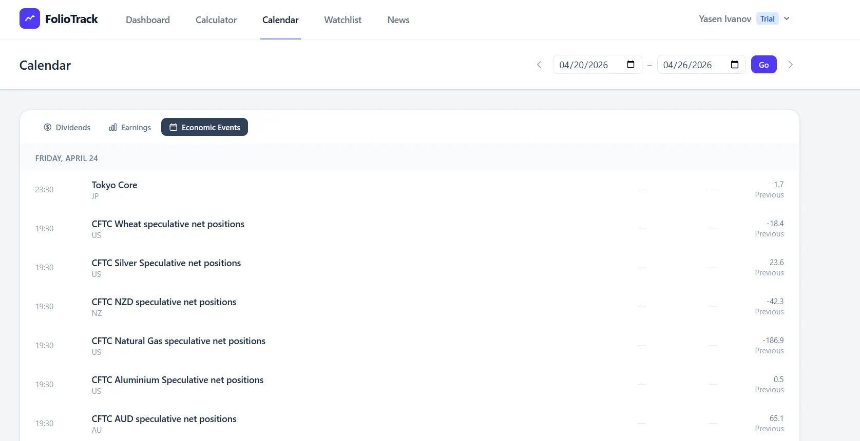 Screenshot 2 of FolioTrack