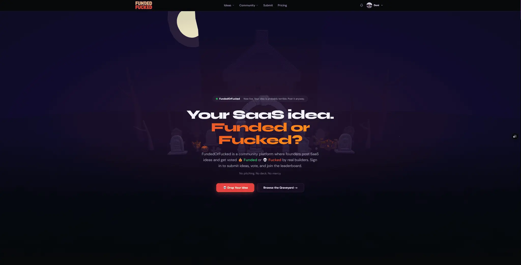 Screenshot 1 of FundedOrFucked