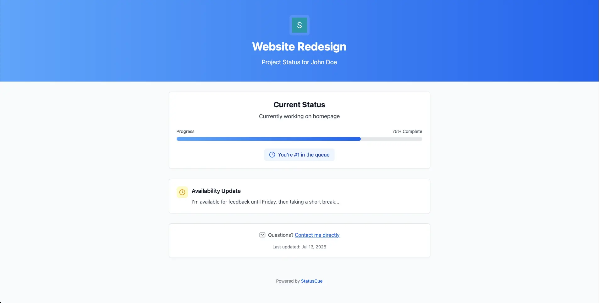 Screenshot 3 of StatusCue