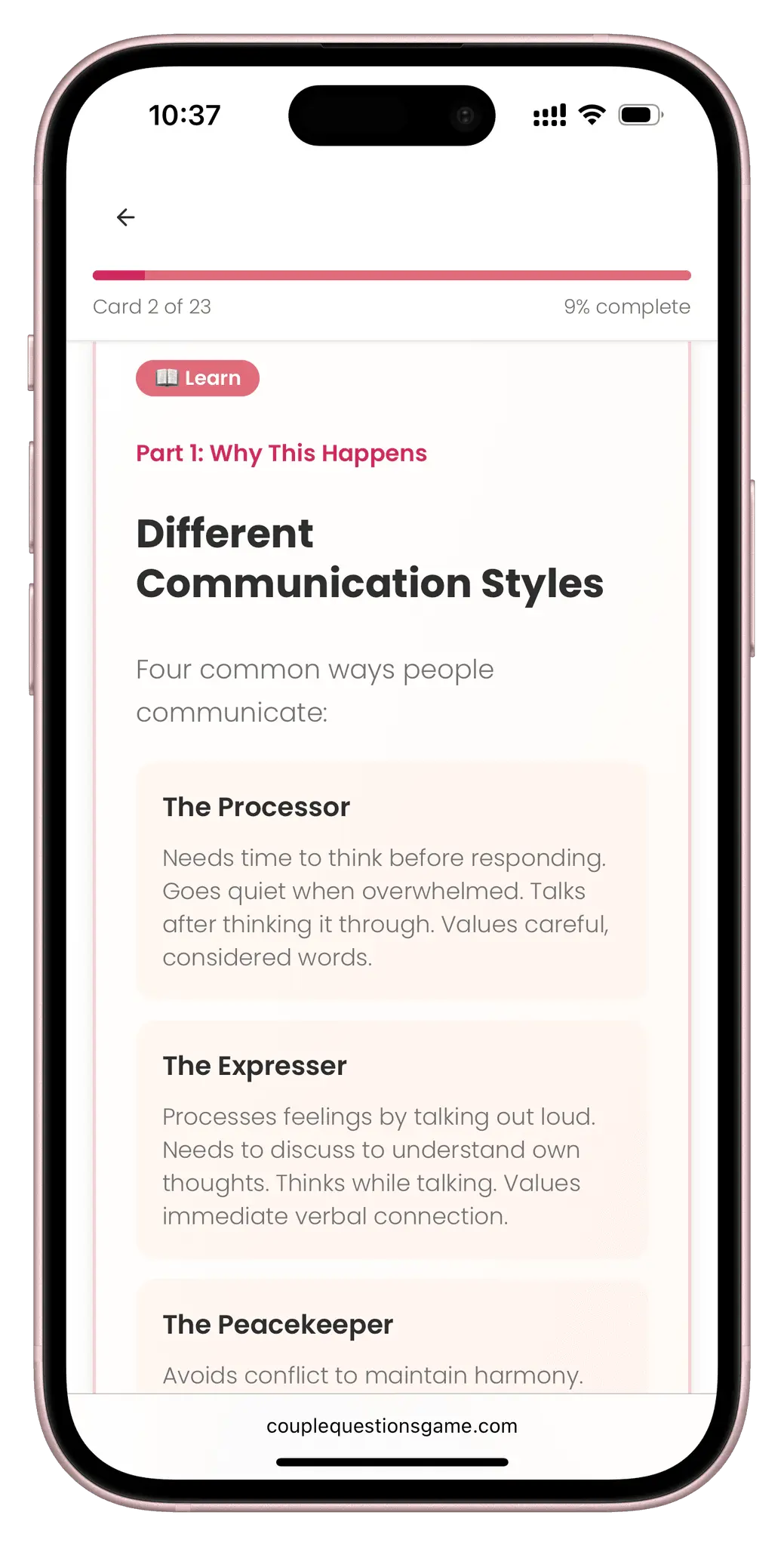Screenshot 1 of Couple Questions Game