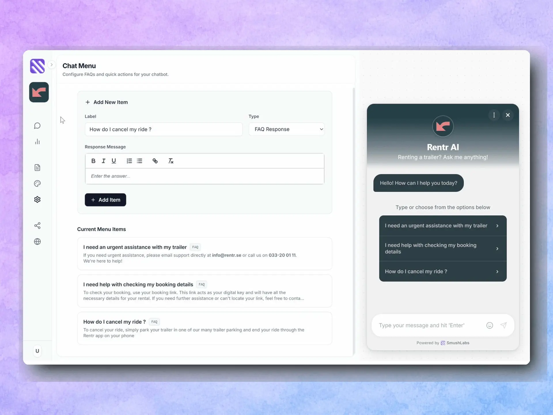 Screenshot 8 of SmushChat AI Chatbot Builder