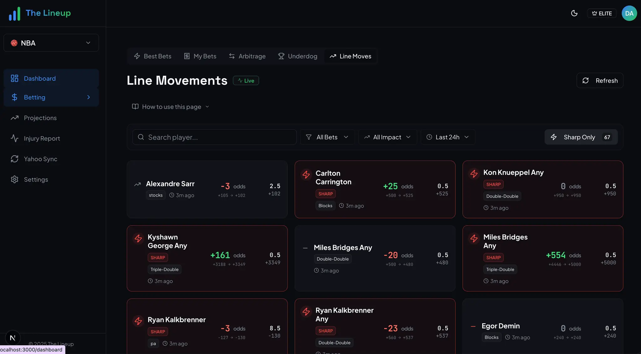 Screenshot 3 of THE LINEUP