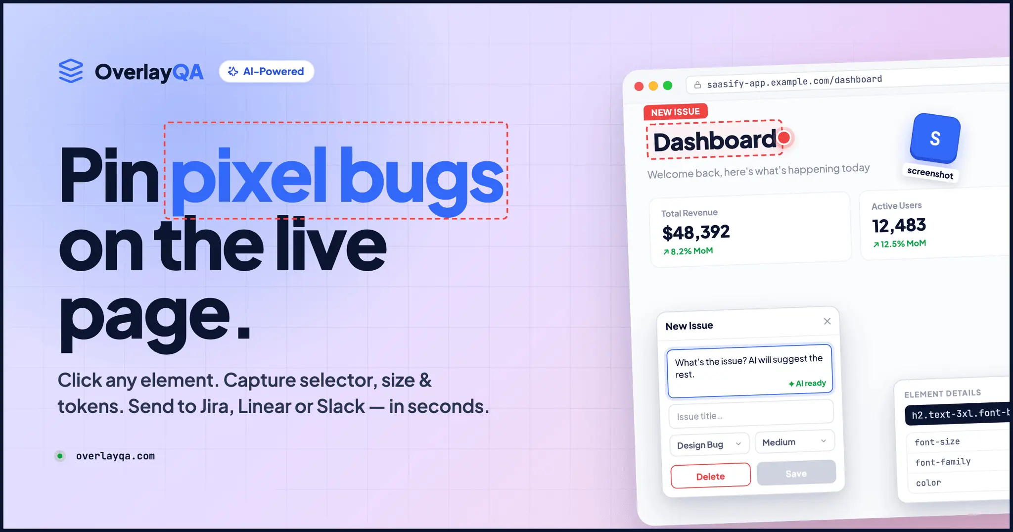Screenshot 1 of OverlayQA