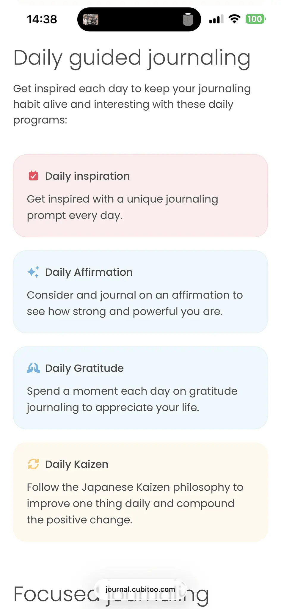 Screenshot 4 of Cubitoo Journal