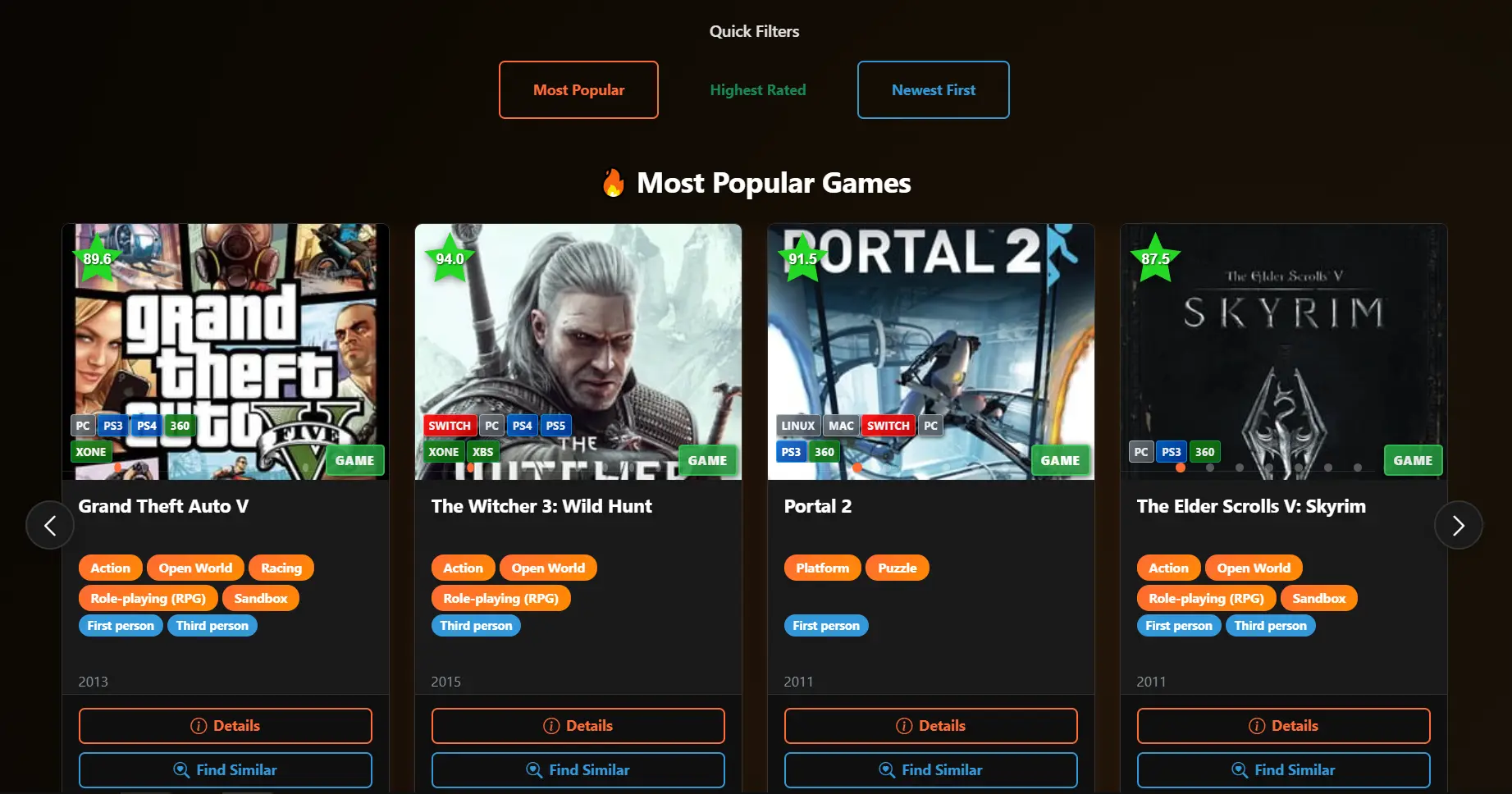 Screenshot 2 of GamesPeek