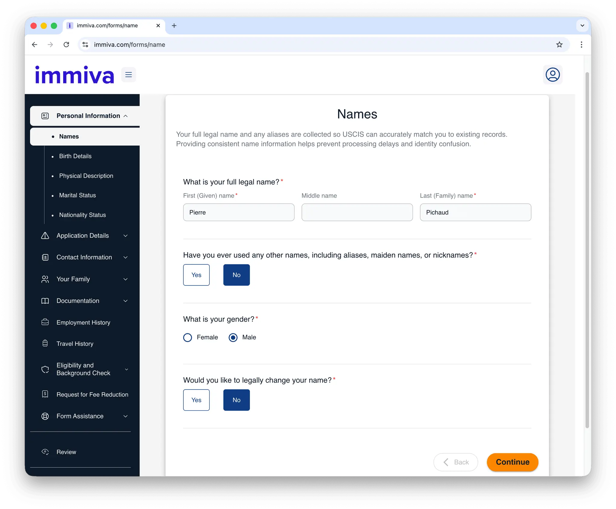 Screenshot 1 of Immiva
