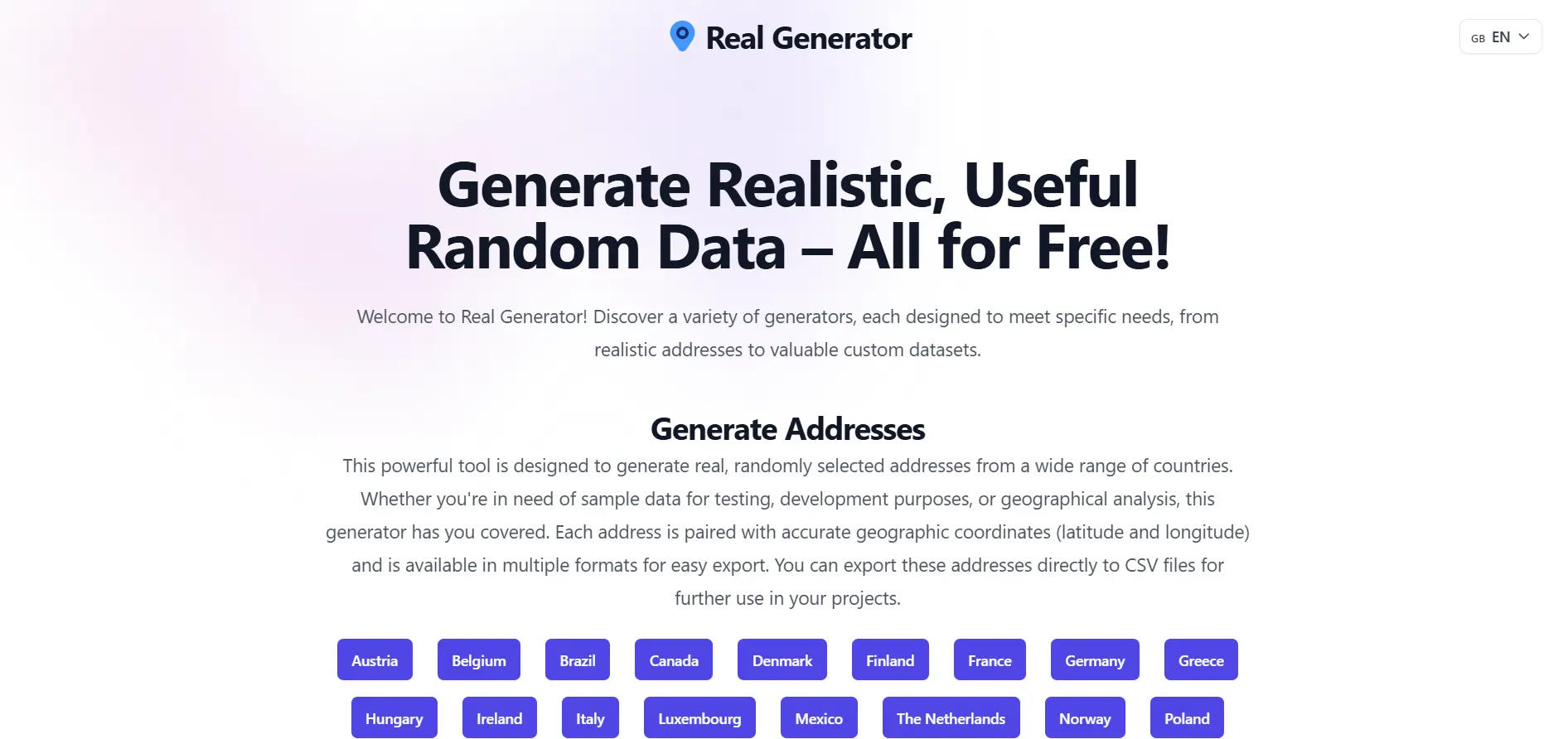 Screenshot 1 of Real Generator