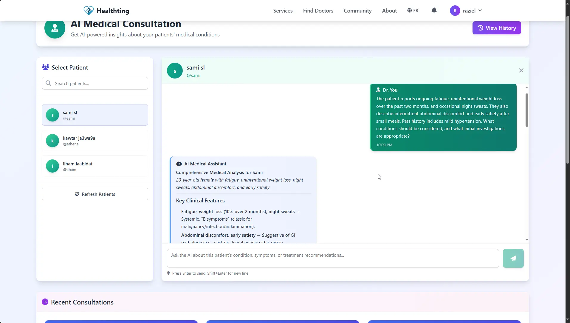 Screenshot 5 of https://www.healthting.com/
