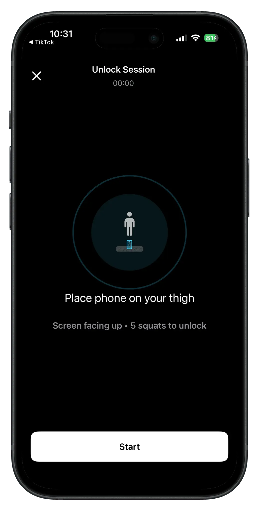 Screenshot 1 of Squat Lock: Screen Time Limit