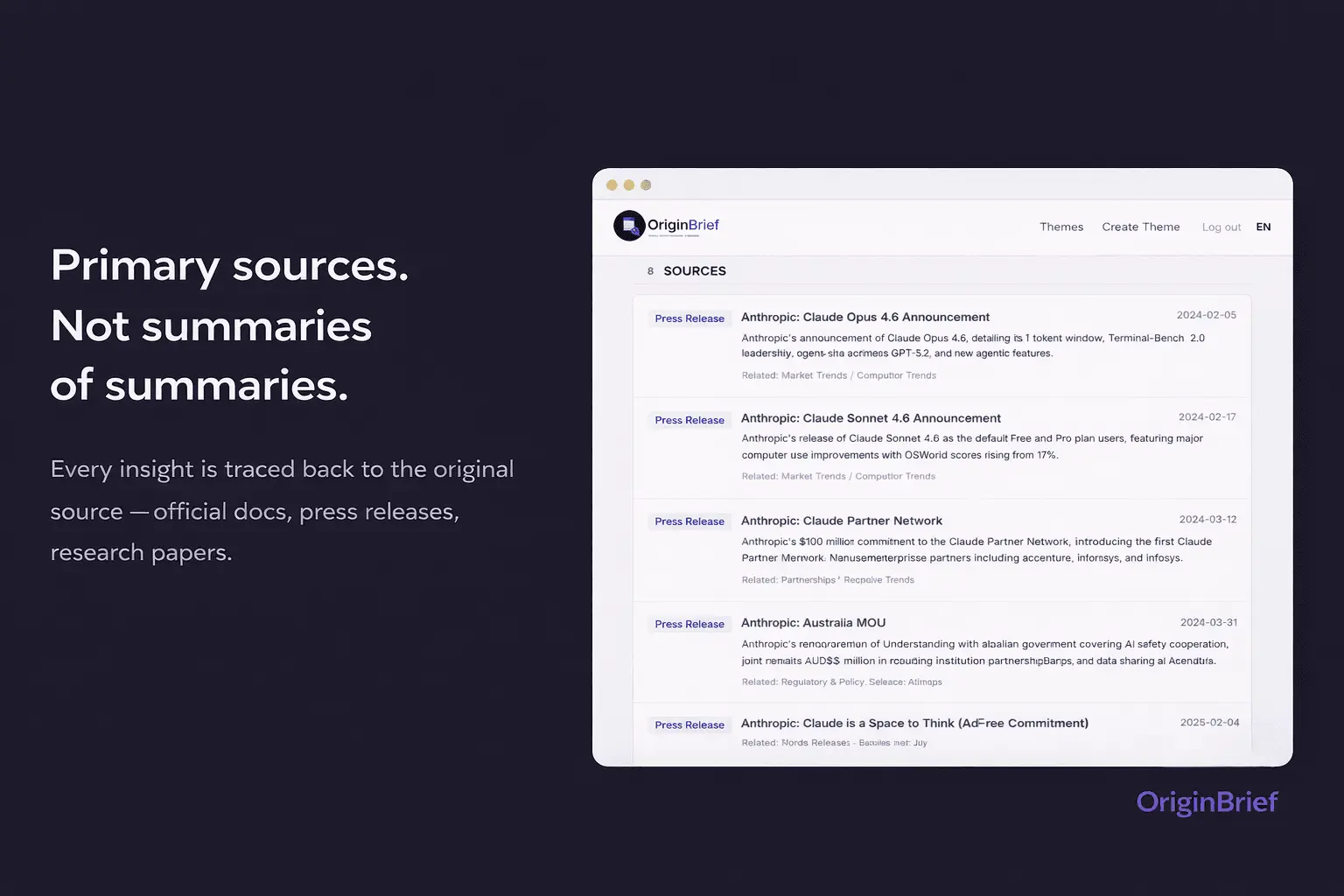 Screenshot 6 of OriginBrief