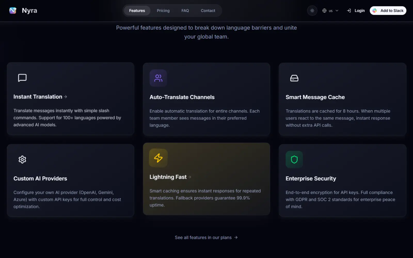 Screenshot 1 of Nyra - AI-Powered Translation for Slack