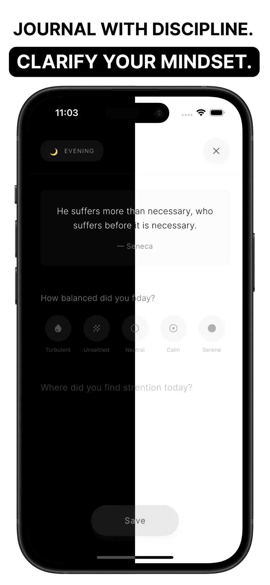 Screenshot 4 of Stoxia — Stoic AI Journal