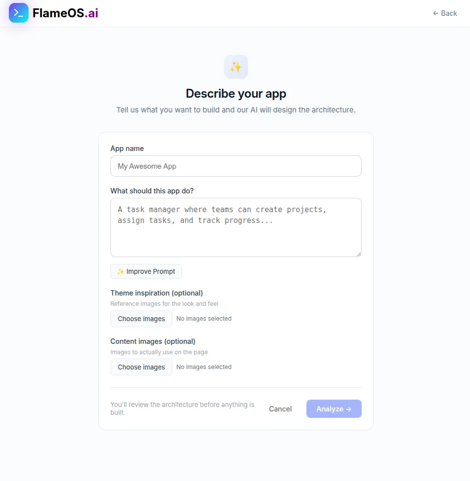 Screenshot 2 of Flame OS
