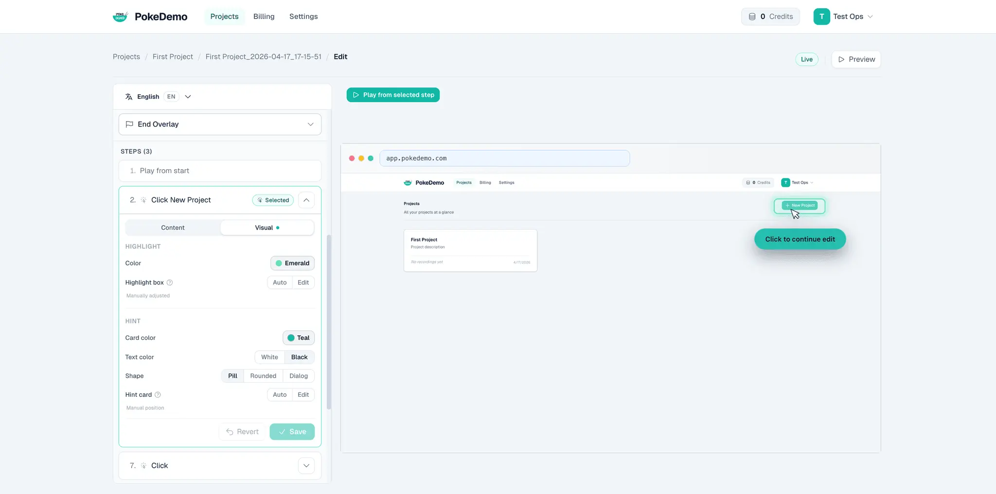 Screenshot 1 of PokeDemo