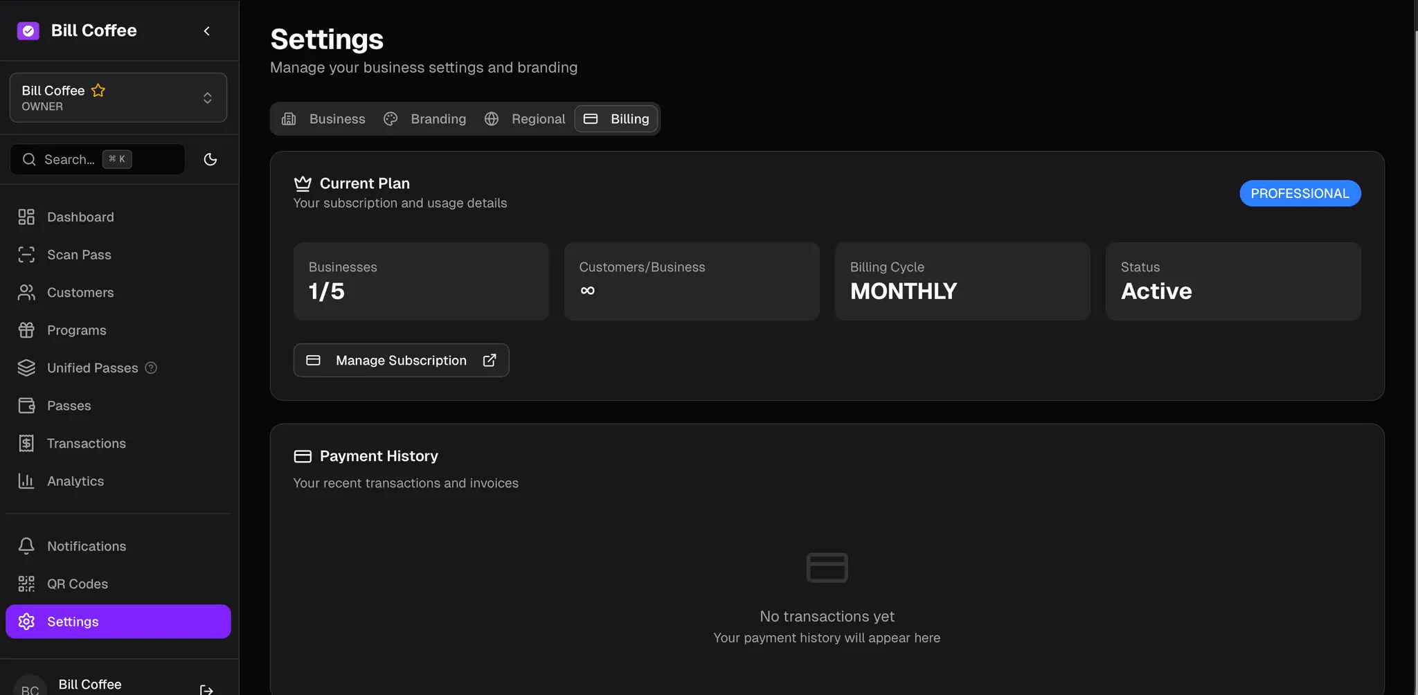 Screenshot 1 of StampCard