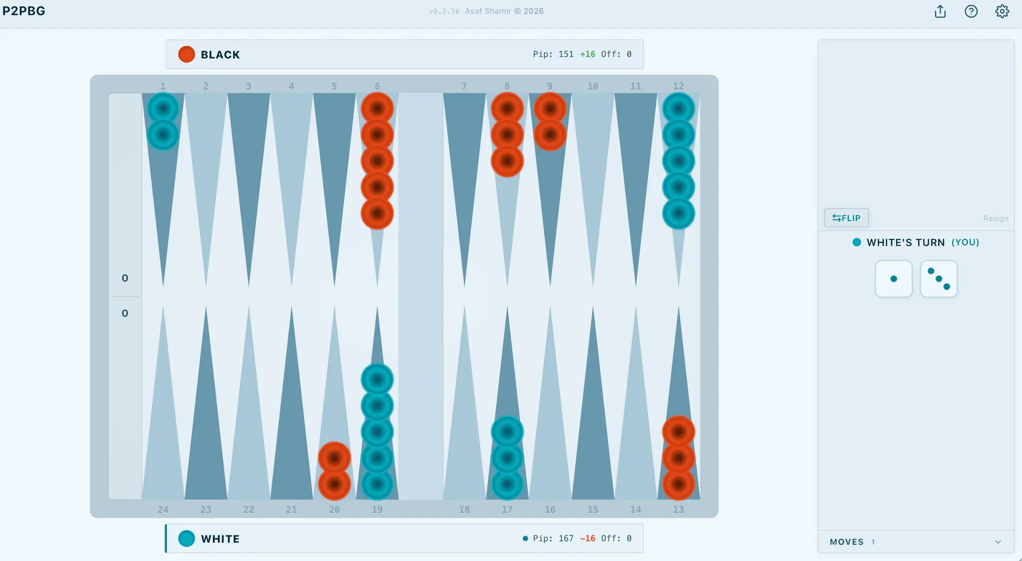 Screenshot 3 of P2PBG — Peer-to-Peer Backgammon