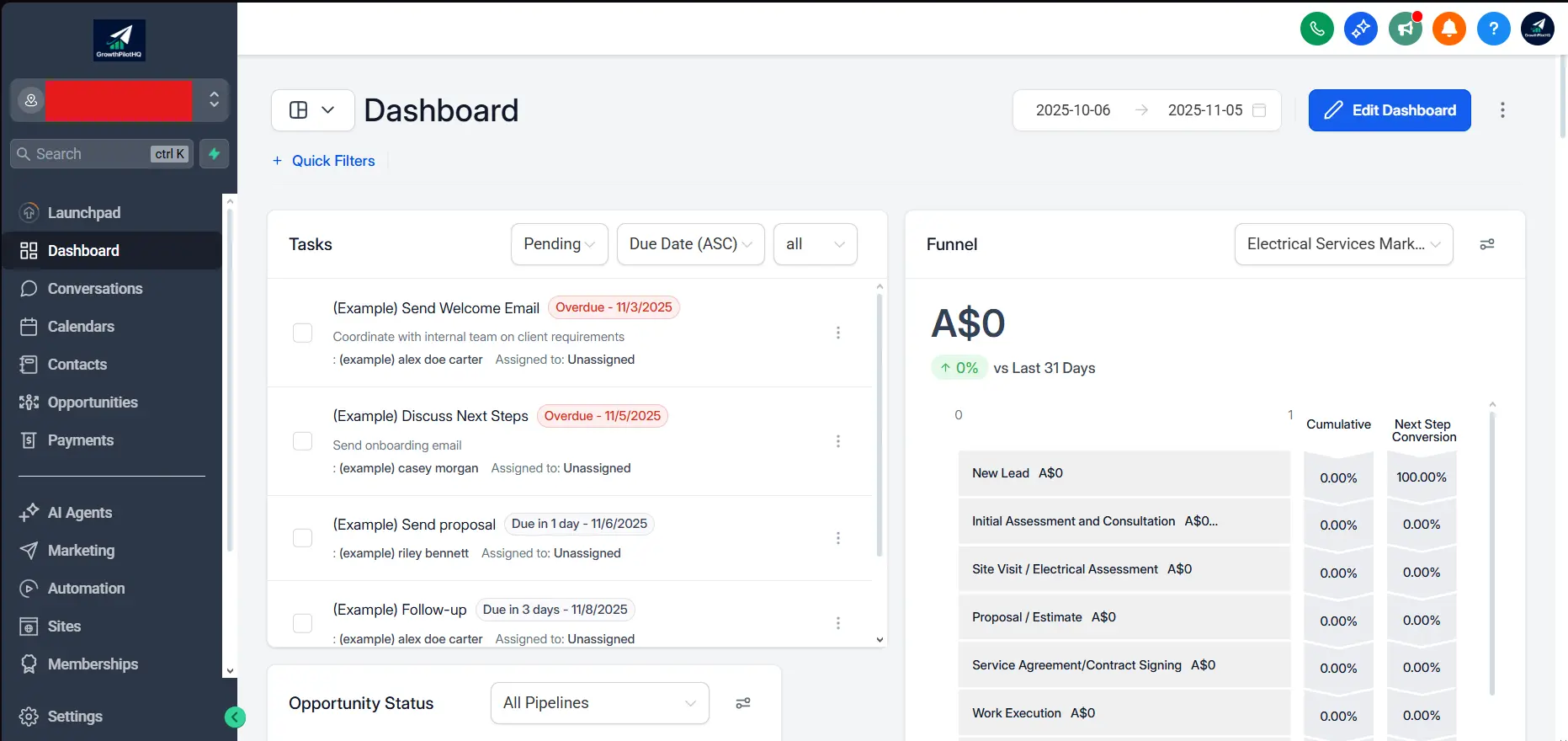 Screenshot 1 of GrowthPilotHQ