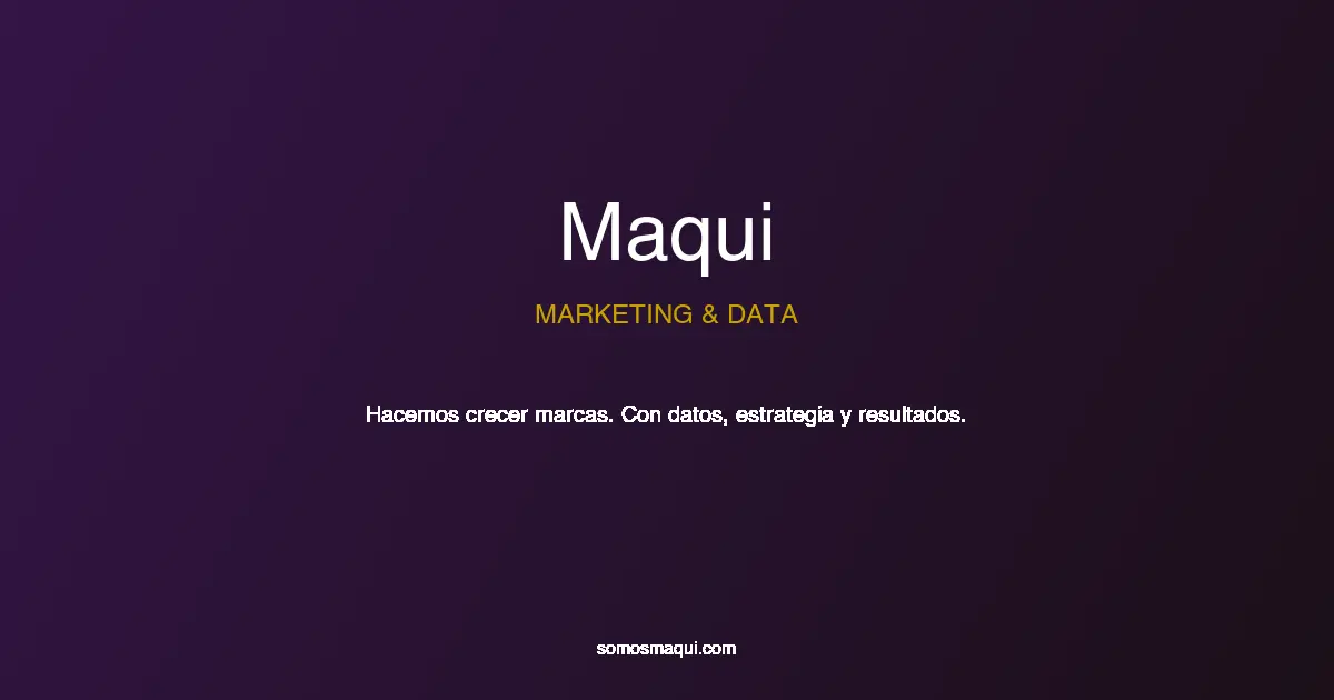 Screenshot 1 of Maqui — Marketing & Data