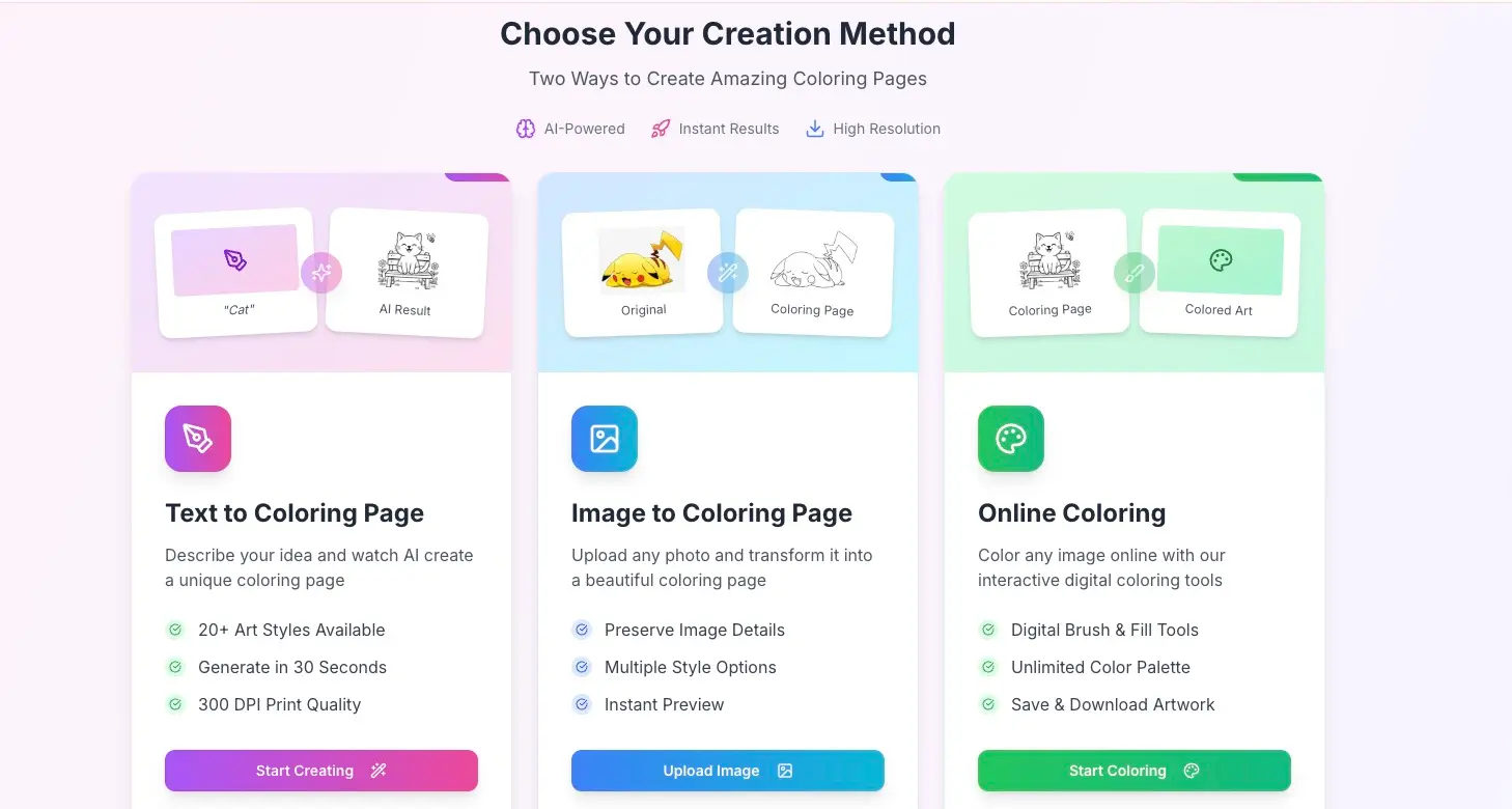 Screenshot 3 of AI Coloring Page Generator