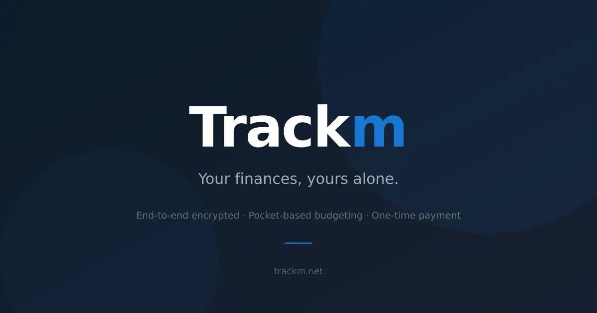 Screenshot 1 of Trackm - Personal Finance Tracker