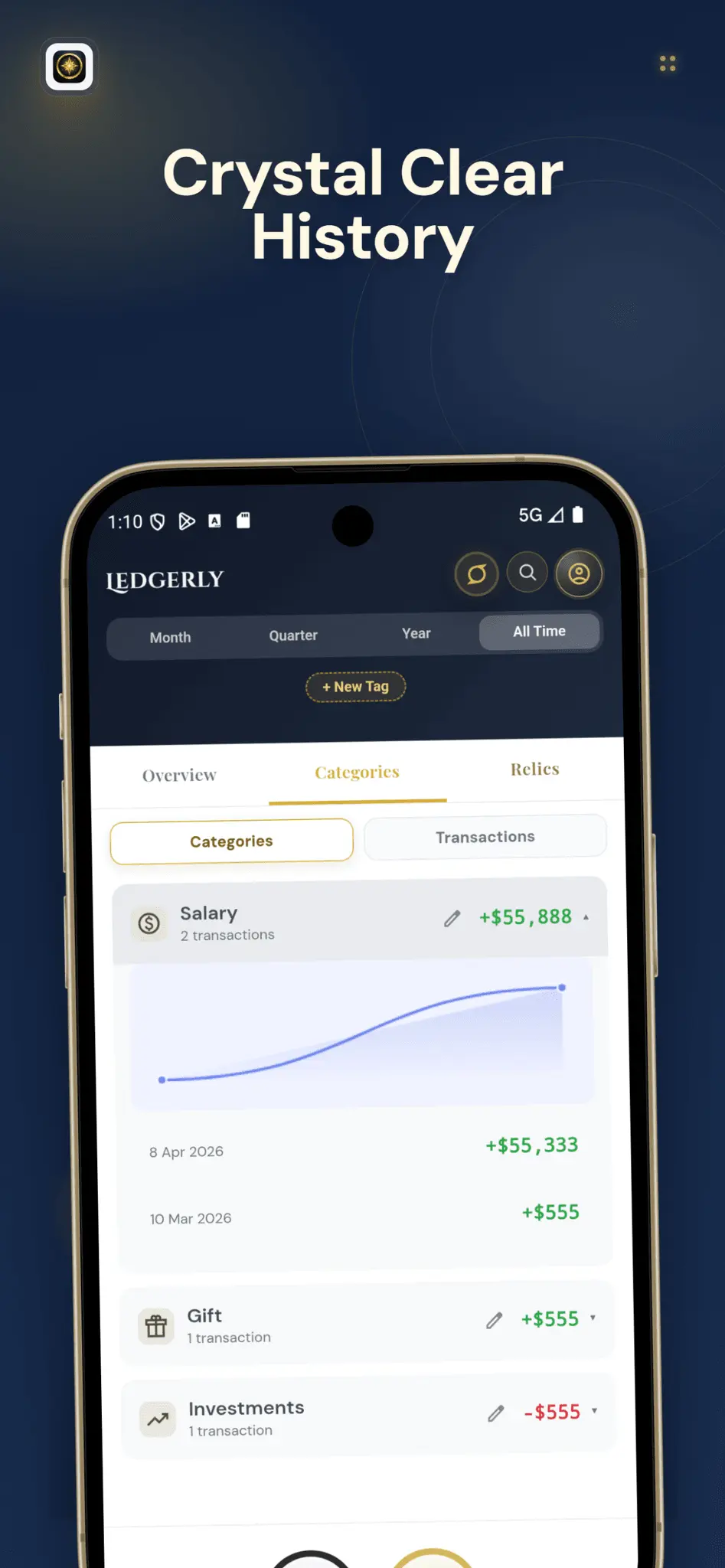 Screenshot 4 of Ledgerly: Expense Tracker