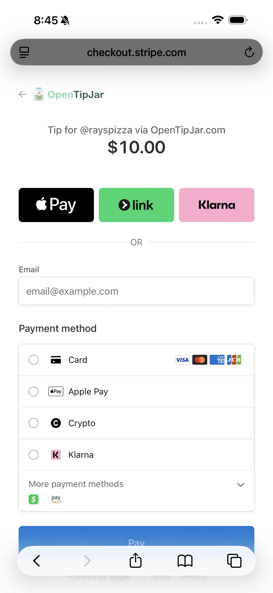 Screenshot 10 of OpenTipJar