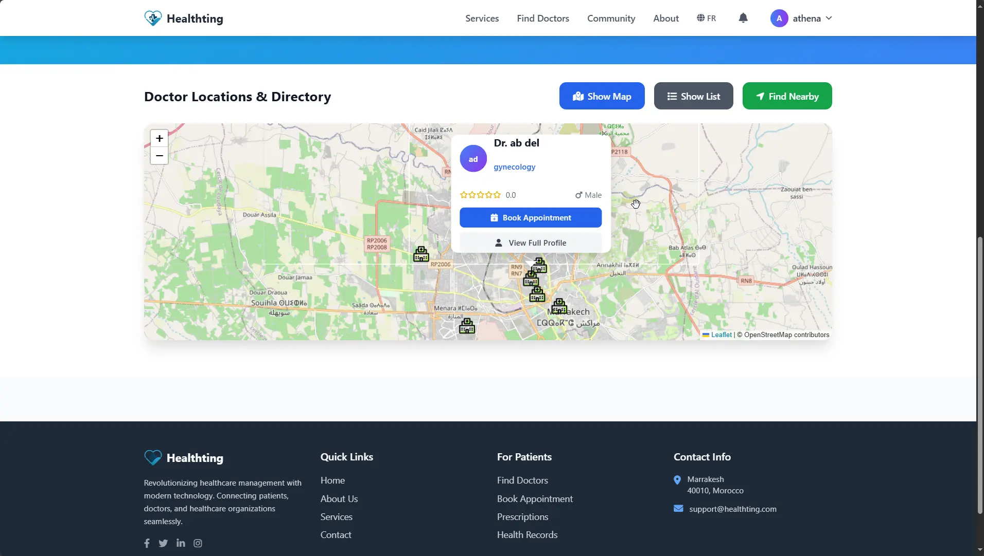 Screenshot 6 of https://www.healthting.com/
