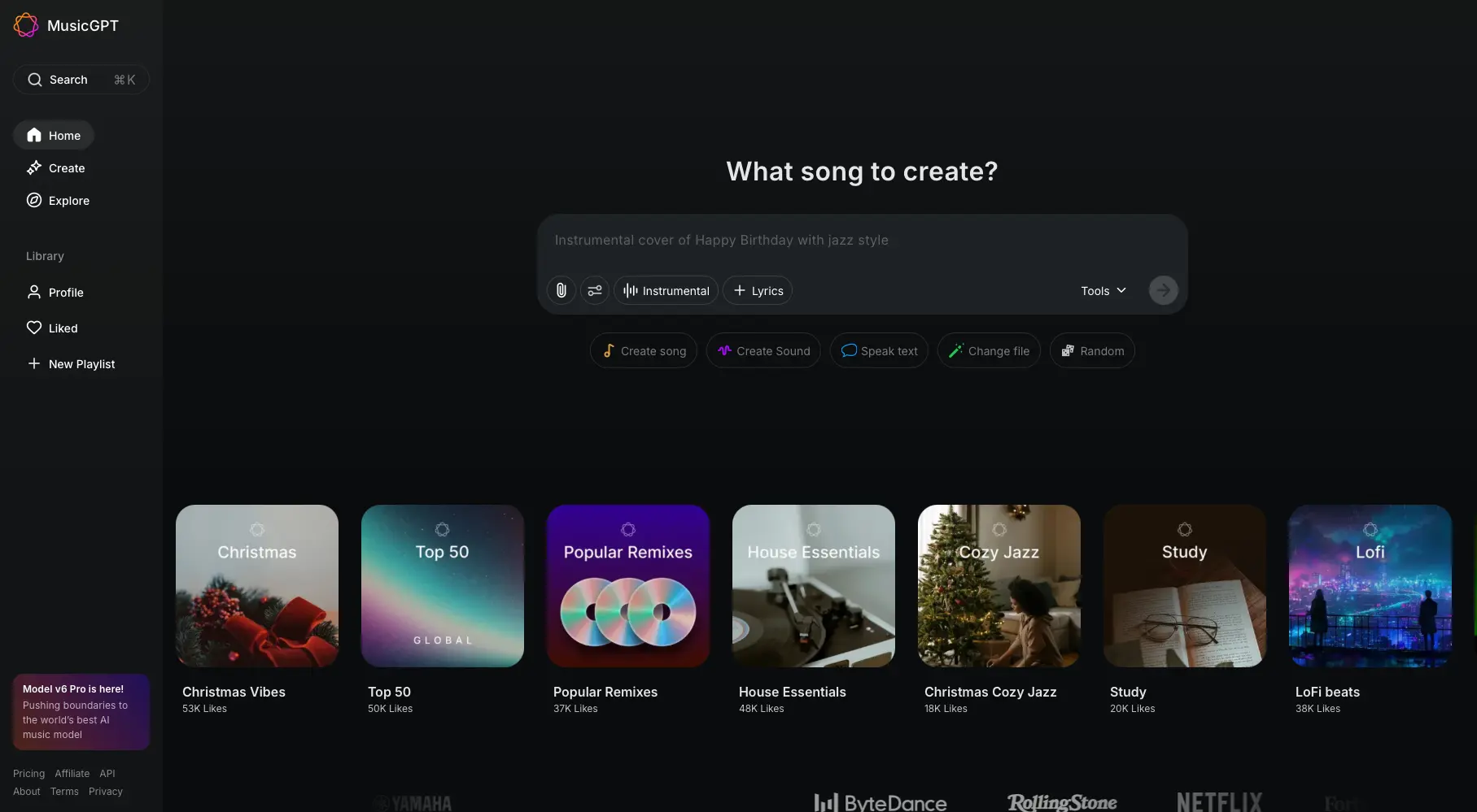 Screenshot 1 of MusicGPT API