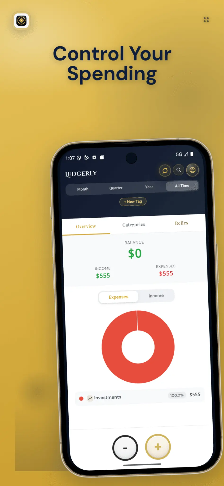 Screenshot 2 of Ledgerly: Expense Tracker
