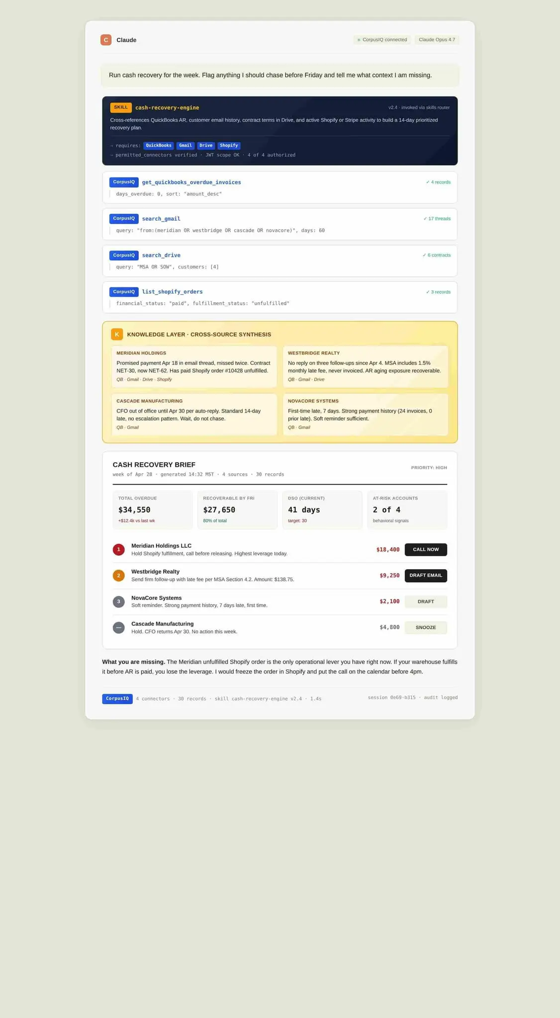 Screenshot 1 of CorpusIQ