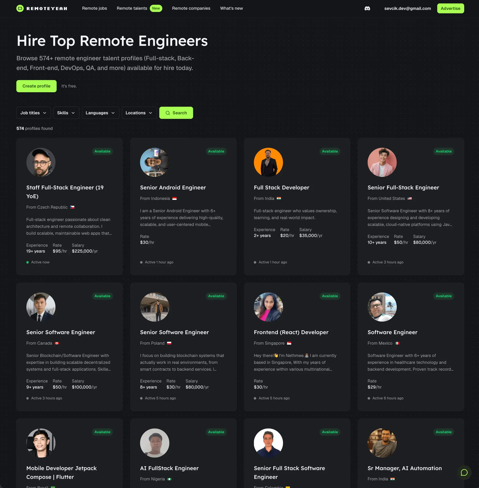 Screenshot 3 of RemoteYeah