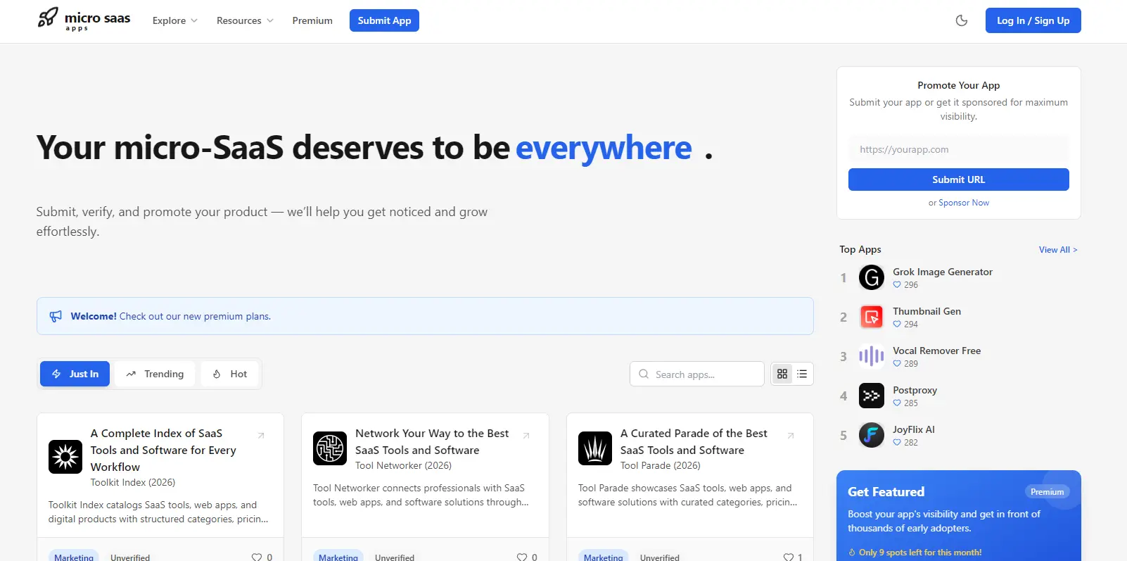 Screenshot 1 of MicroSaaS Apps