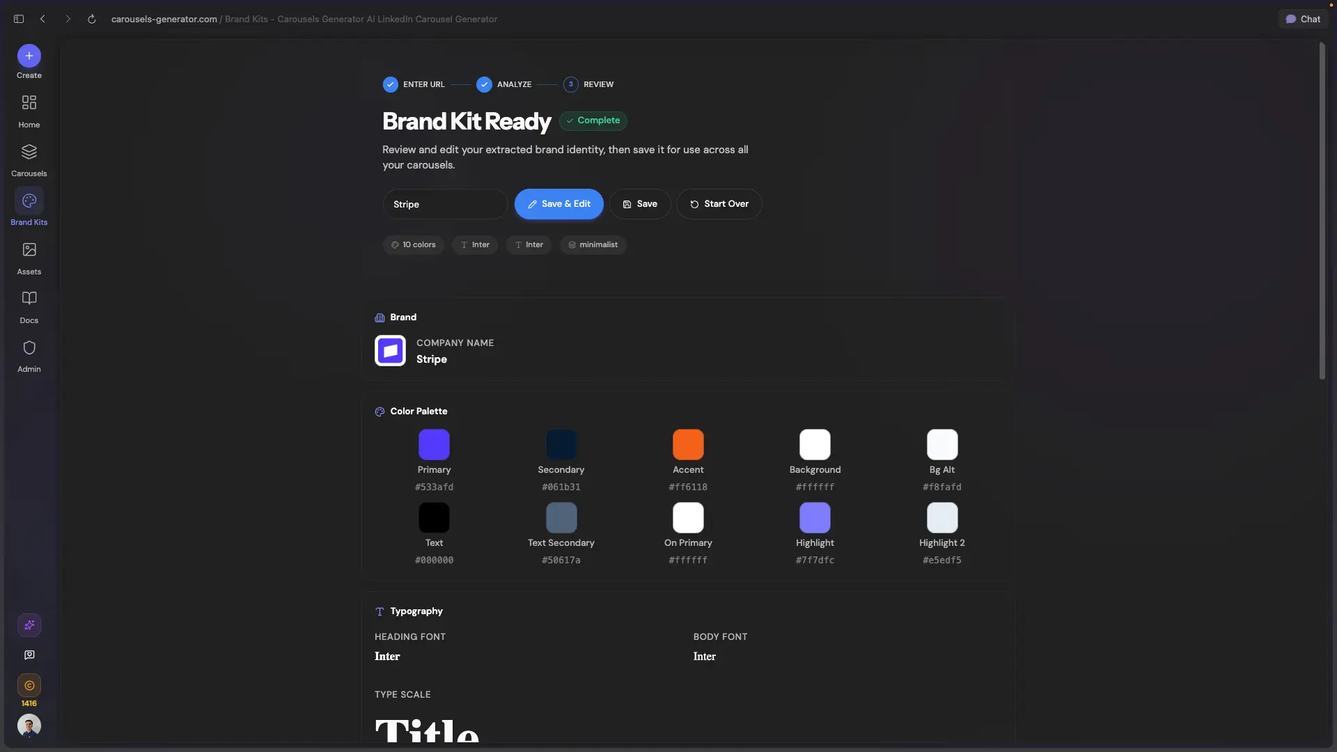 Screenshot 4 of Carousel Generator