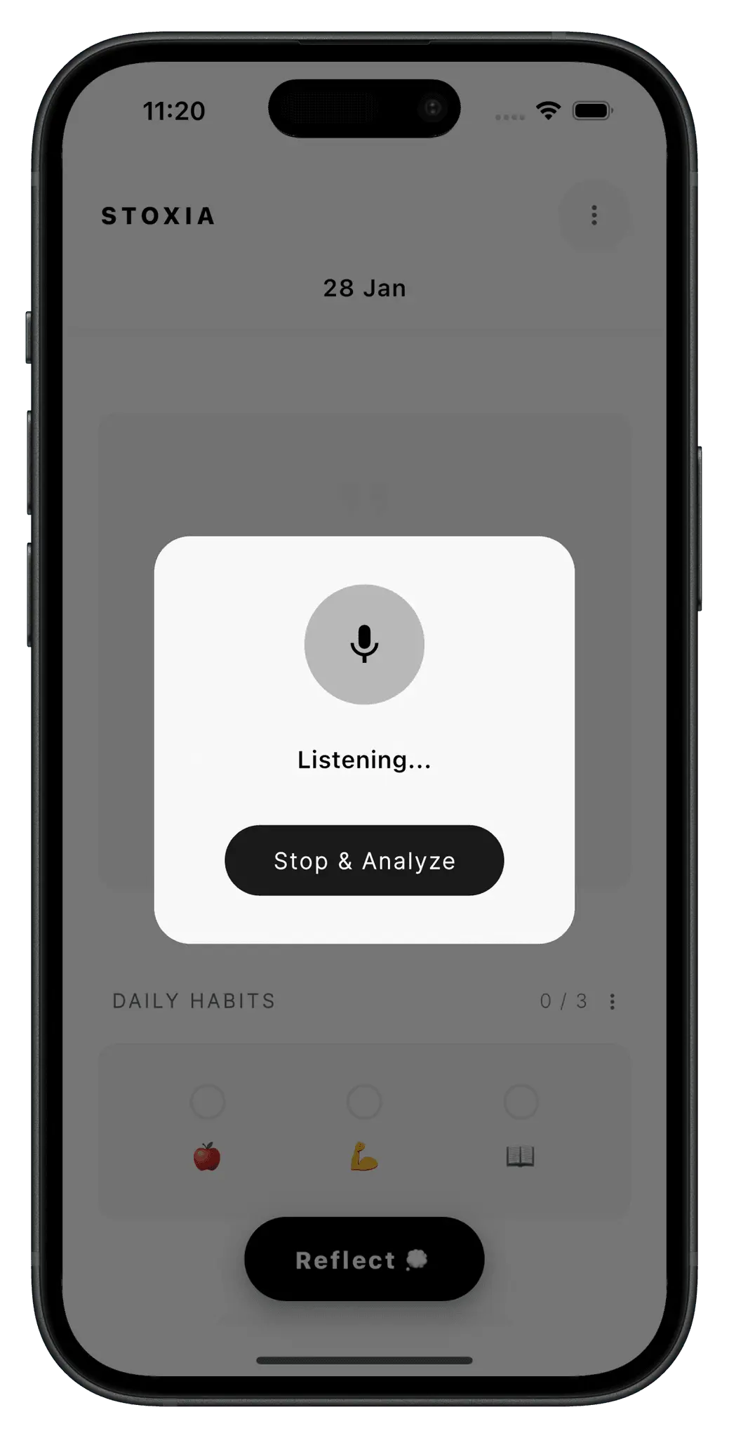 Screenshot 5 of Stoxia — Stoic AI Journal