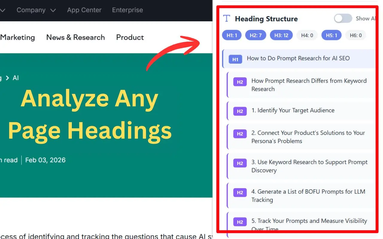 Screenshot 1 of AI SEO Checker