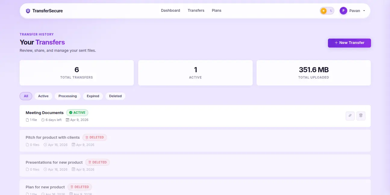 Screenshot 4 of TransferSecure