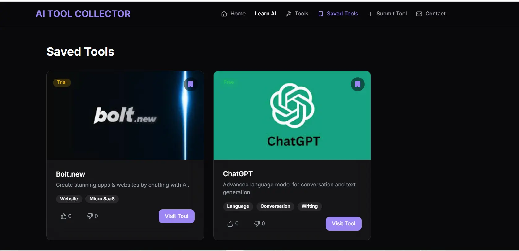 Screenshot 3 of AI tool collector