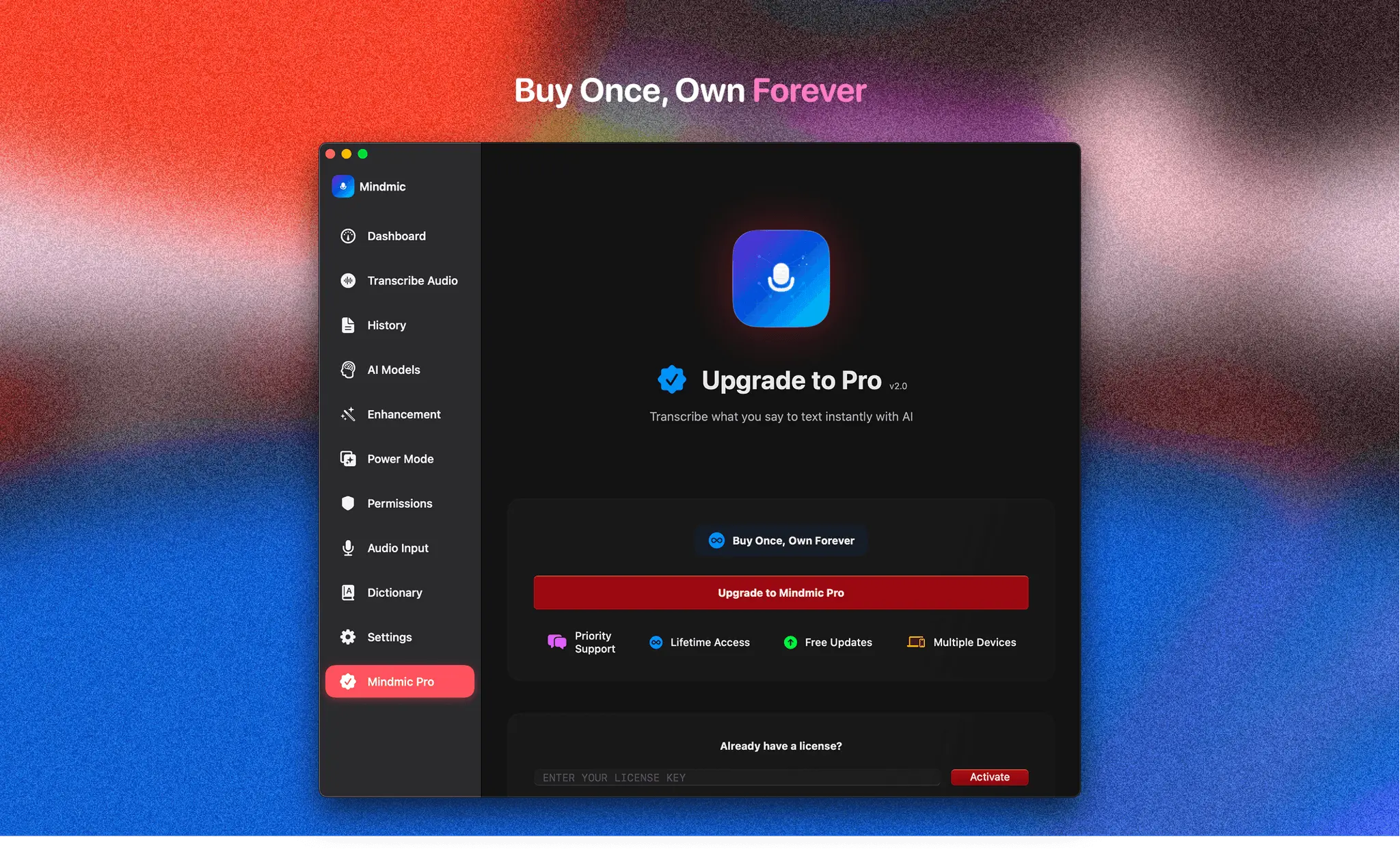 Screenshot 9 of MindMic — macOS voice-to-text 