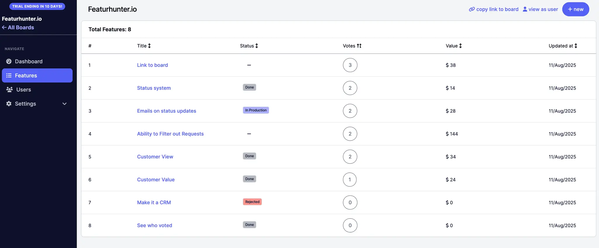 Screenshot 2 of FeatureHunter