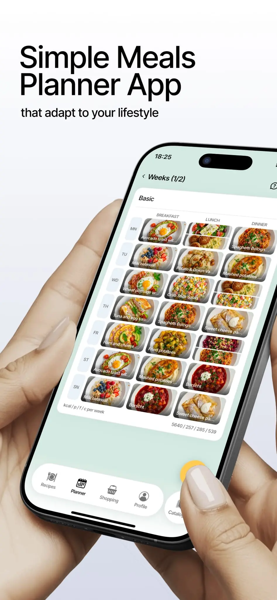 Screenshot 1 of FoodsPlans