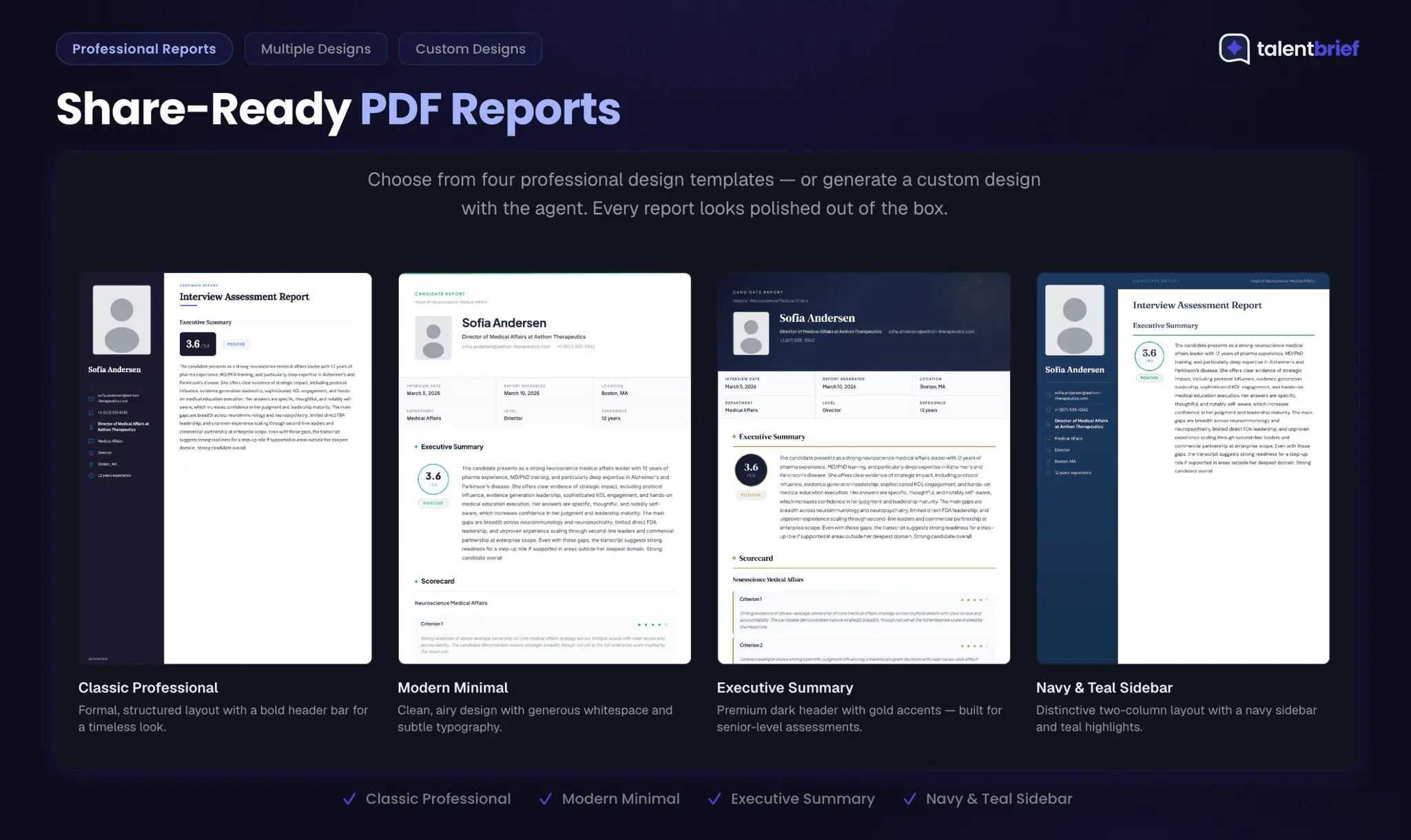 Screenshot 2 of TalentBrief