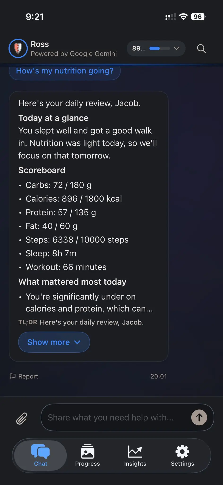 Screenshot 8 of NutriTracker AI Coach